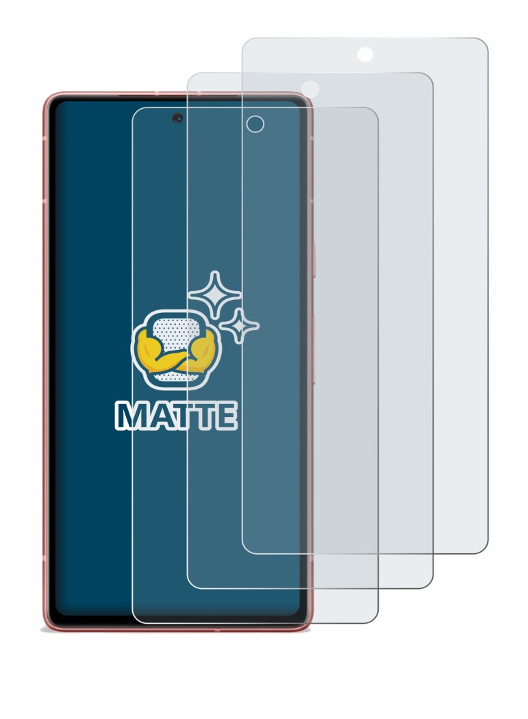 Imagen del dispositivo Google Pixel 7a con una amplia variedad de protectores de pantalla.