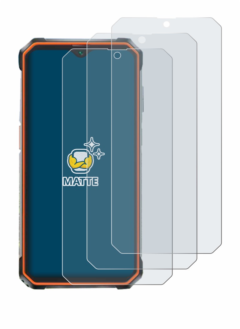 Image of the device Blackview BV9200 with a wide variety of screen protectors.