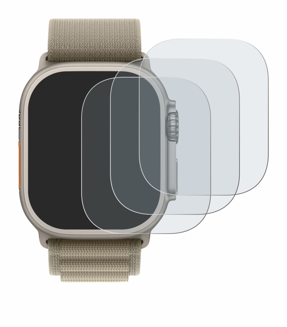 Imagen del dispositivo Apple Watch Ultra 2 (49 mm) con una amplia variedad de protectores de pantalla.