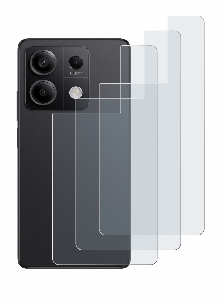 Image of the device Xiaomi Redmi Note 13 Pro 5G (Back) with a wide variety of screen protectors.