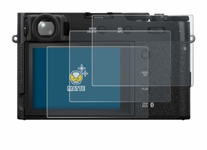 Immagine del dispositivo Fujifilm X100VI con un'ampia varietà di protezioni per lo schermo.