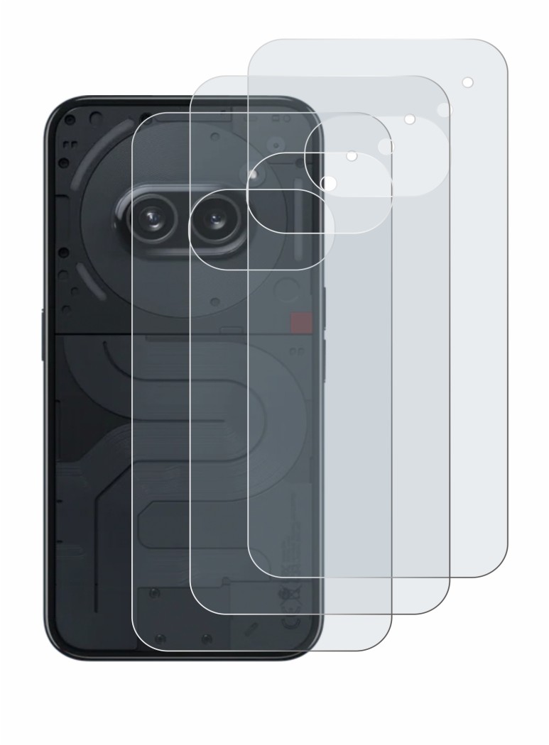 Image of the device Nothing Phone (2a) (Back) with a wide variety of screen protectors.