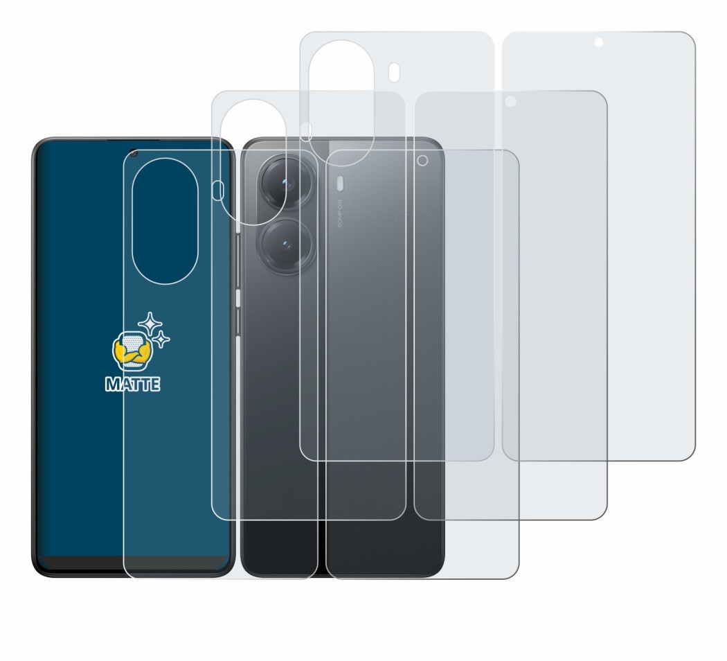 Imagen del dispositivo Xiaomi Poco X7 Pro (Frontal+Trasero) con una amplia variedad de protectores de pantalla.