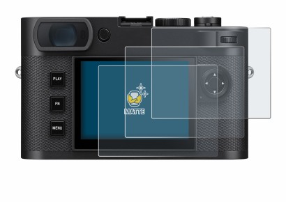 Image of the device Leica M EV1 with a wide variety of screen protectors.