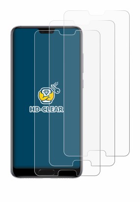 Abbildung des Geräts Huawei P20 Pro mit einer Vielzahl des Displayschutzes.