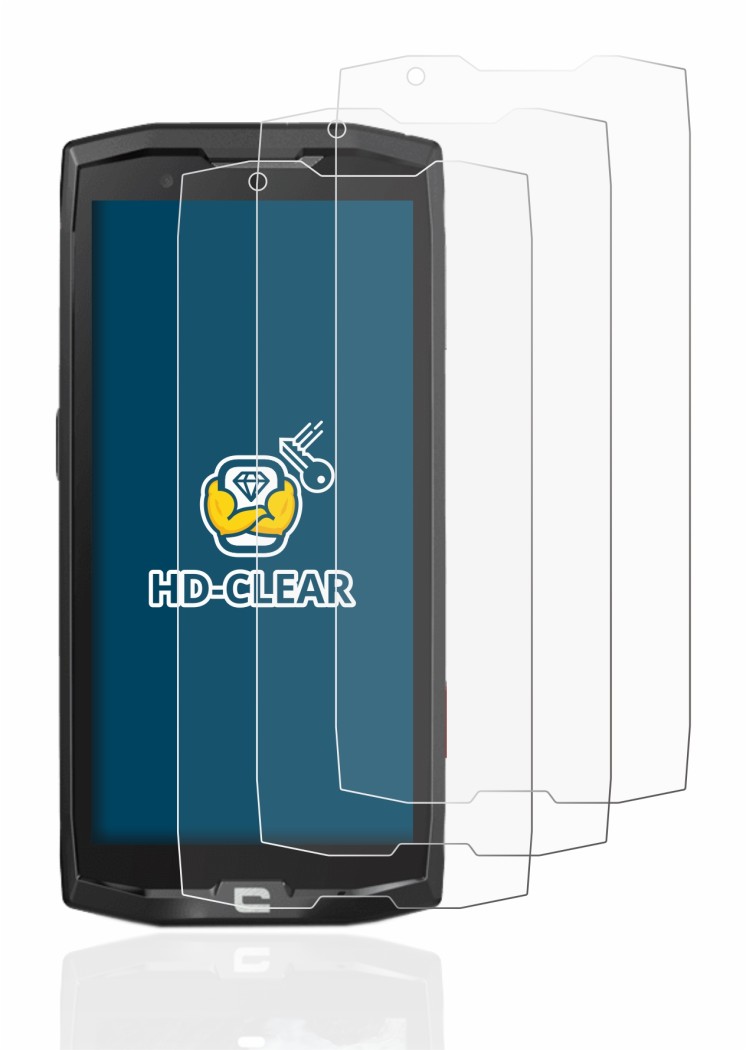 Image de l'appareil Crosscall Core X4 avec une grande variété de protections d'écran.