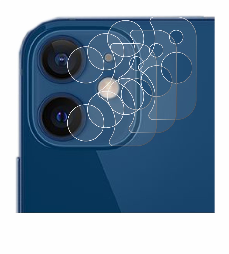 Image of the device Apple iPhone 12 (ONLY Camera Lens) with a wide variety of screen protectors.