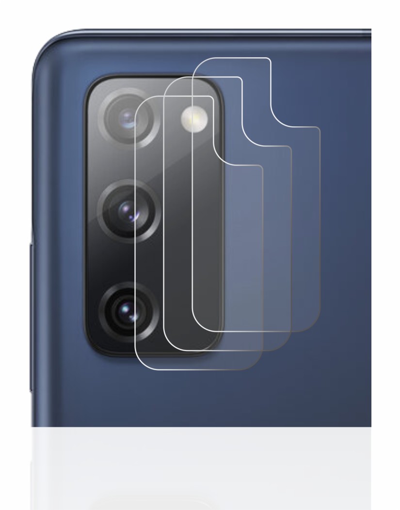 Immagine del dispositivo Samsung Galaxy S20 FE (SOLO Fotocamera) con un'ampia varietà di protezioni per lo schermo.