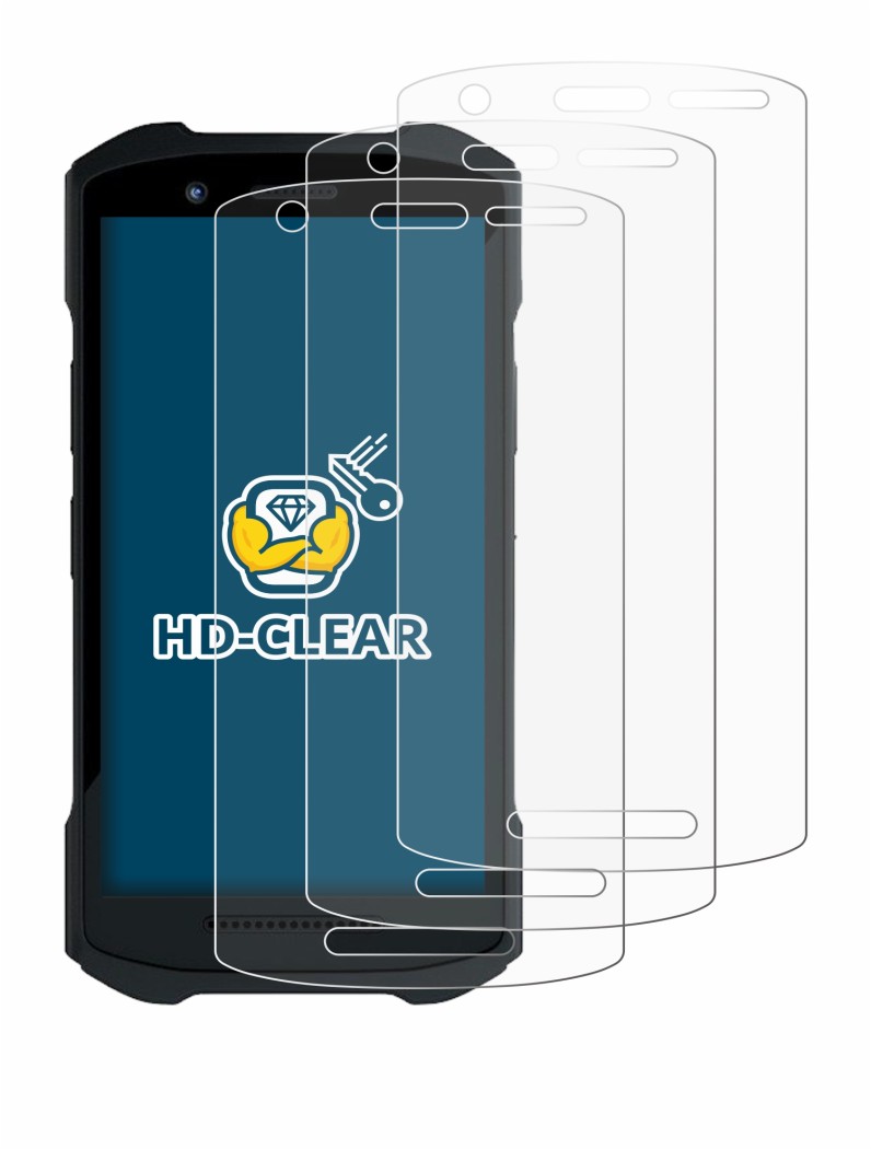 Immagine del dispositivo Zebra TC26 con un'ampia varietà di protezioni per lo schermo.