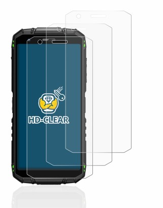 Immagine del dispositivo Doogee S41 Pro con un'ampia varietà di protezioni per lo schermo.