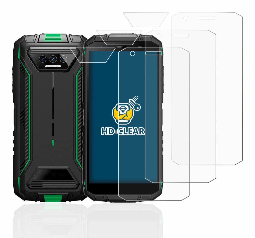 Imagen del dispositivo Doogee S41 Pro (Frontal+Cámara) con una amplia variedad de protectores de pantalla.
