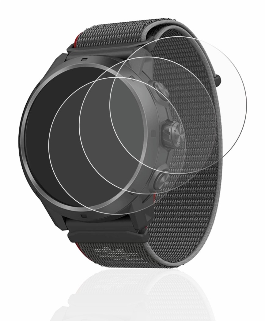 Image de l'appareil Coros Apex 2 Pro avec une grande variété de protections d'écran.