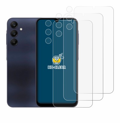 Imagen del dispositivo Samsung Galaxy A25 5G (Frontal+Cámara) con una amplia variedad de protectores de pantalla.