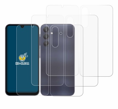 Immagine del dispositivo Samsung Galaxy A25 5G (Fronte+Retro) con un'ampia varietà di protezioni per lo schermo.