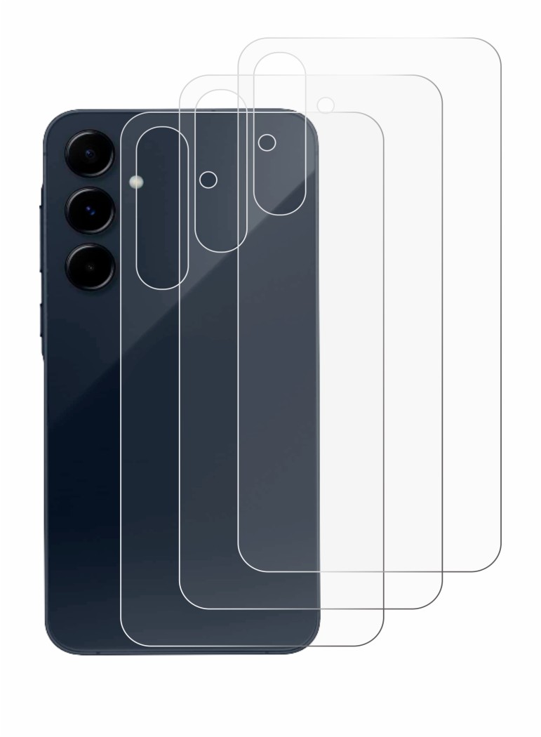 Immagine del dispositivo Samsung Galaxy A35 5G (Posteriore) con un'ampia varietà di protezioni per lo schermo.