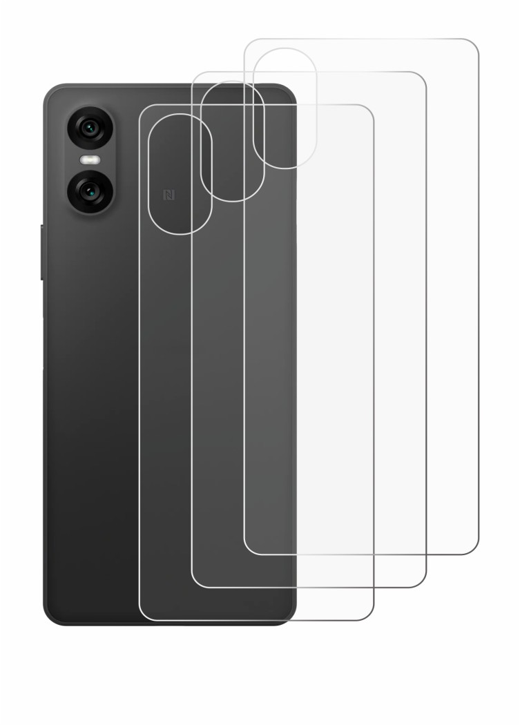 Imagen del dispositivo Sony Xperia 10 VI (Trasero) con una amplia variedad de protectores de pantalla.