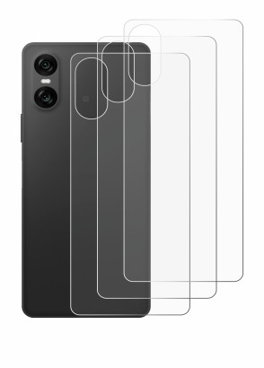 Imagen del dispositivo Sony Xperia 10 VI (Trasero) con una amplia variedad de protectores de pantalla.