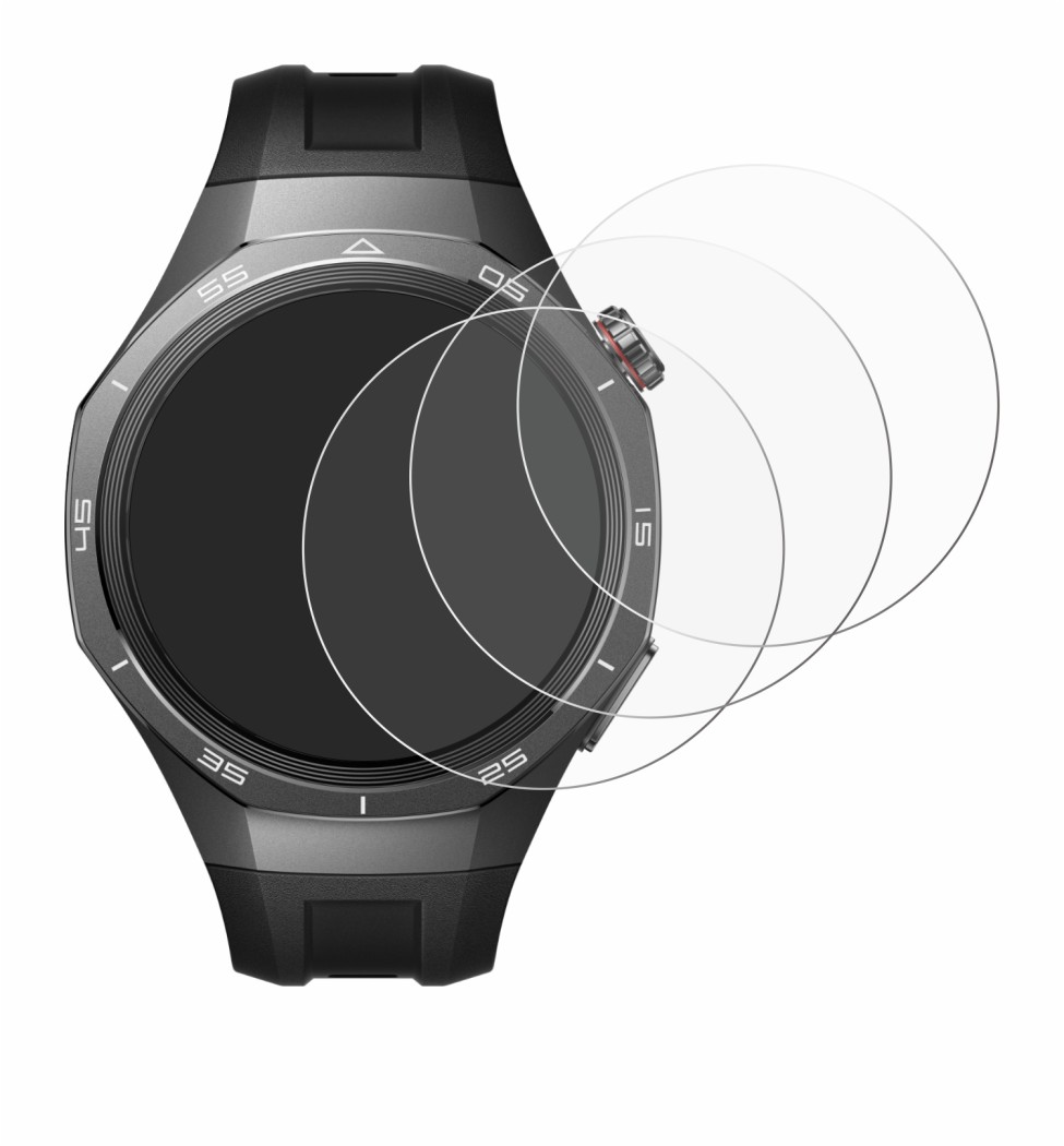 Imagen del dispositivo Huawei Watch GT 5 Pro (46 mm) con una amplia variedad de protectores de pantalla.