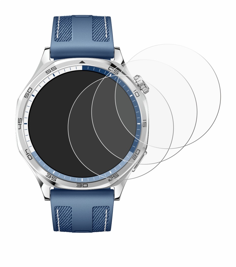 Image de l'appareil Huawei Watch GT 5 (46 mm) avec une grande variété de protections d'écran.