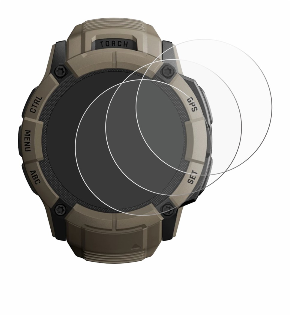 Film Protecteur Verre Mat Anti-reflet Pour Garmin Instinct 2/2 Solar - 3 Pièces, Dureté 9H, Fabrication Allemande