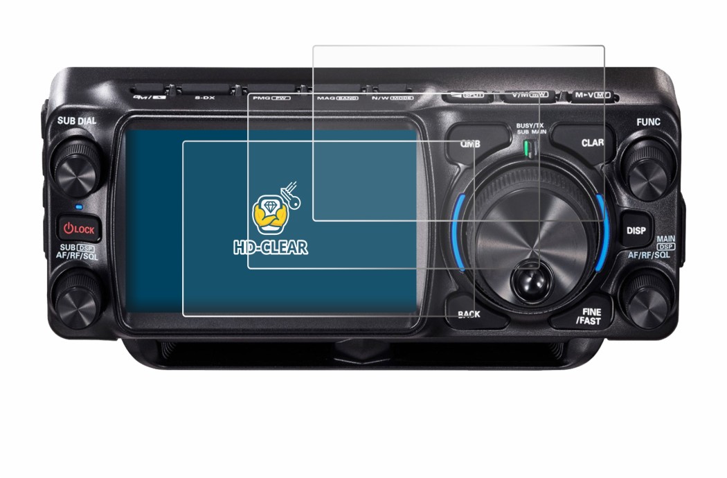 Image of the device Yaesu FTX-1 with a wide variety of screen protectors.