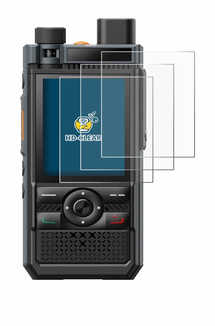 Image de l'appareil Hytera P50 avec une grande variété de protections d'écran.