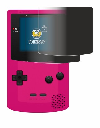 Abbildung des Geräts Nintendo Gameboy Color mit einer Vielzahl des Displayschutzes.