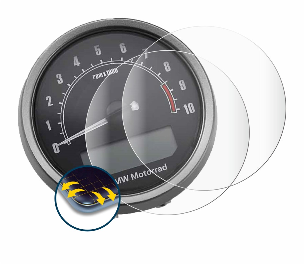 Image of the device BMW R NineT Scrambler 2016-2019 Speedometer display with a wide variety of screen protectors.