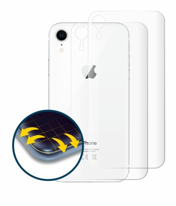Image of the device Apple iPhone XR (Back) with a wide variety of screen protectors.