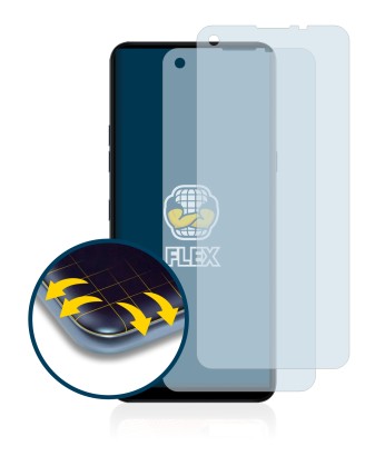 Image de l'appareil LG K51S avec une grande variété de protections d'écran.