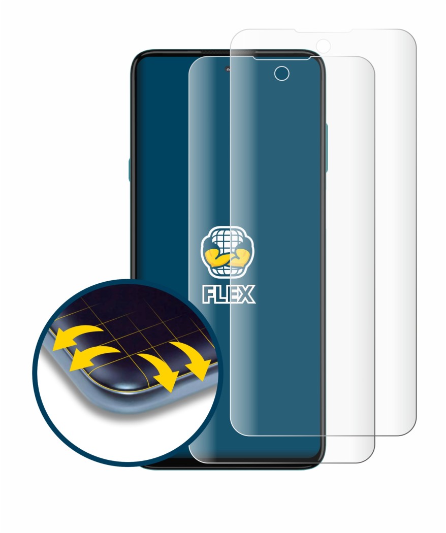 Image of the device Motorola Edge 20 Lite with a wide variety of screen protectors.