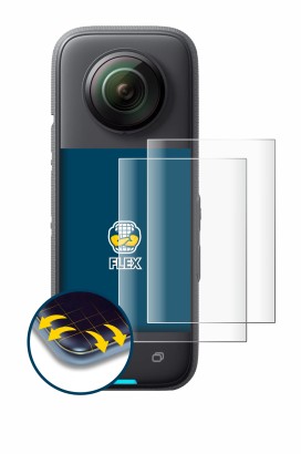 Image de l'appareil Insta360 X3 avec une grande variété de protections d'écran.