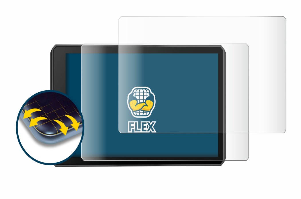 Image of the device Garmin zumo XT2 with a wide variety of screen protectors.