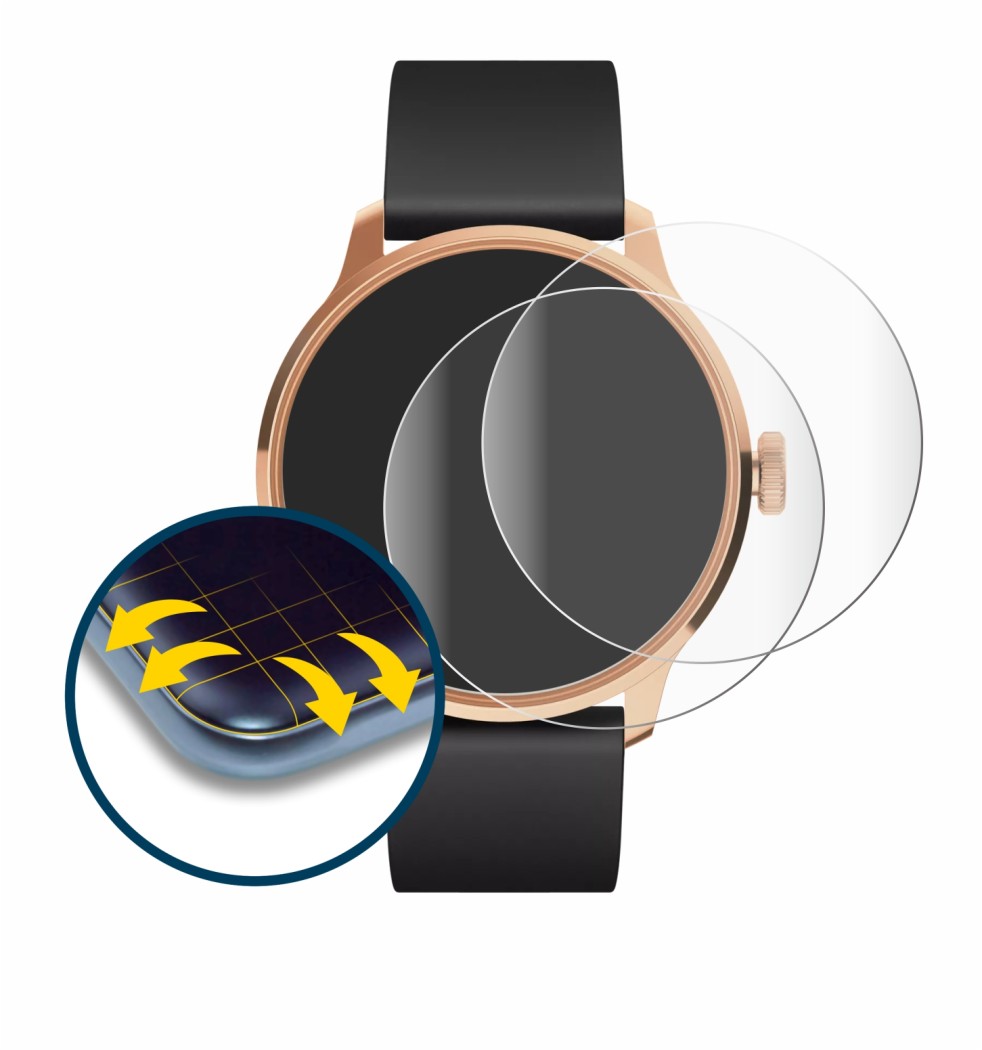 Image de l'appareil Withings ScanWatch Light avec une grande variété de protections d'écran.