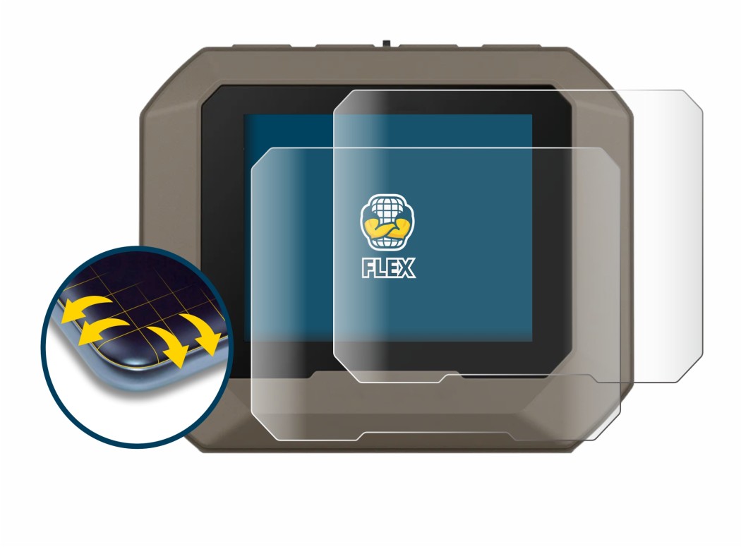 Image of the device Garmin Xero C1 Pro with a wide variety of screen protectors.