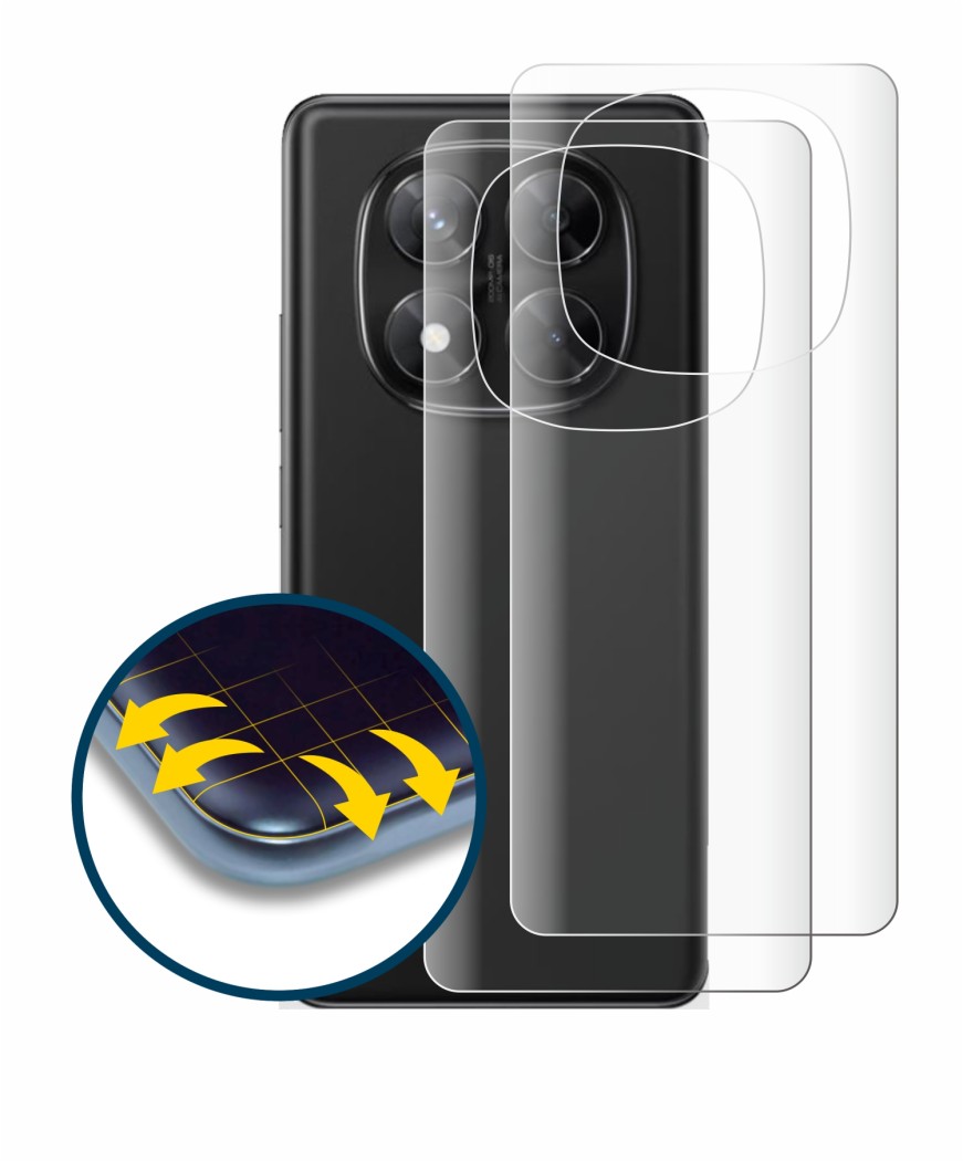 Image of the device Xiaomi Redmi Note 14 Pro (Back) with a wide variety of screen protectors.