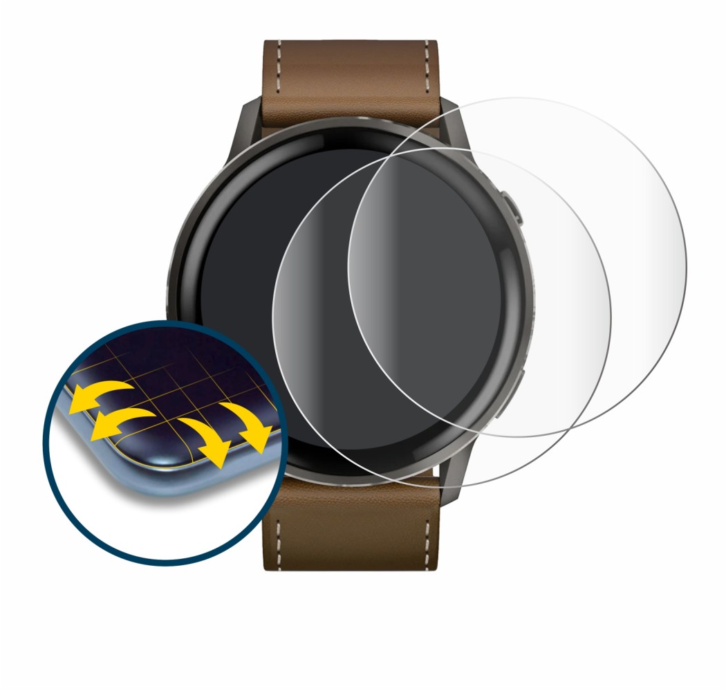 Image of the device Garmin Venu 4 (45 mm) with a wide variety of screen protectors.