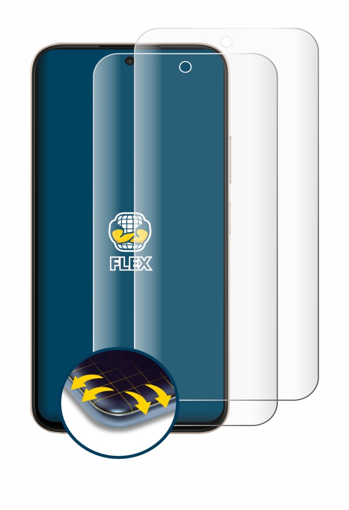 Immagine del dispositivo Oppo A6t con un'ampia varietà di protezioni per lo schermo.