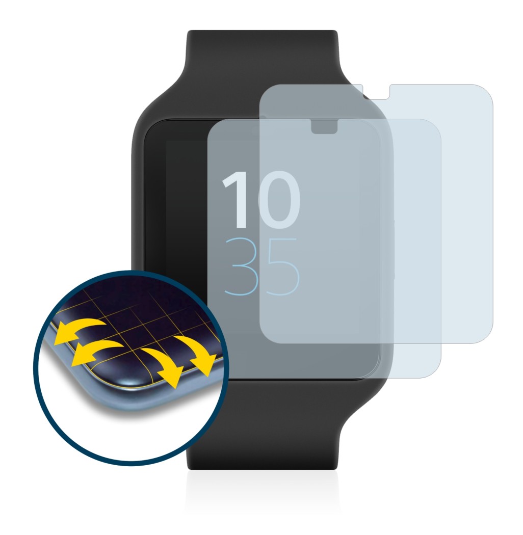 Image of the device Sony Smartwatch 3 SWR50 with a wide variety of screen protectors.