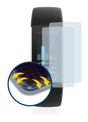 Image de l'appareil Polar A370 avec une grande variété de protections d'écran.