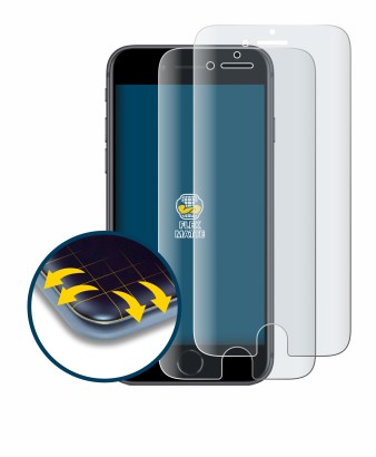 Abbildung des Geräts Apple iPhone 8 mit einer Vielzahl des Displayschutzes.