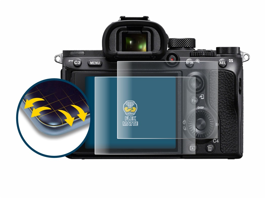 Image of the device Sony Alpha 7 III (ILCE-7M3) with a wide variety of screen protectors.