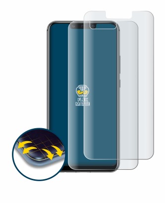 Immagine del dispositivo Huawei Mate 20 lite con un'ampia varietà di protezioni per lo schermo.