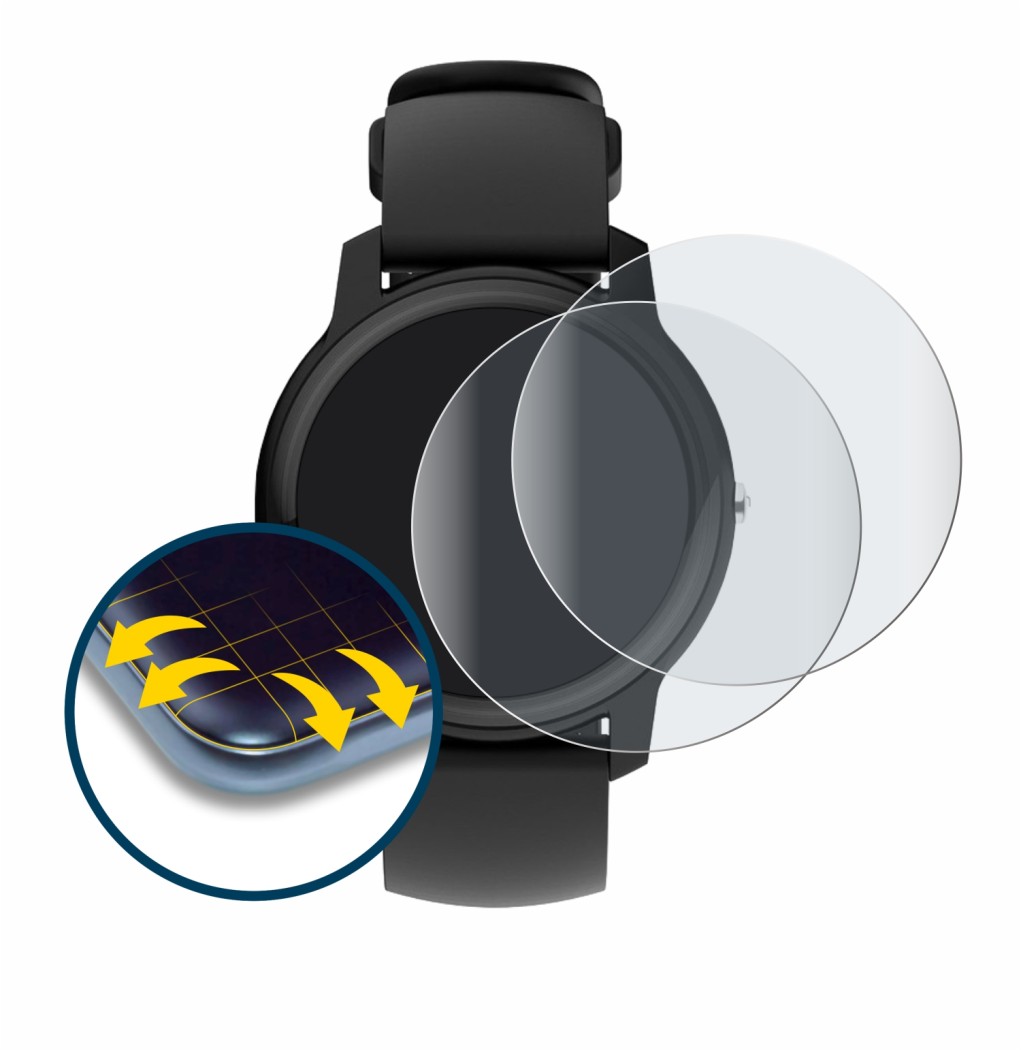 Abbildung des Geräts Withings Move ECG mit einer Vielzahl des Displayschutzes.