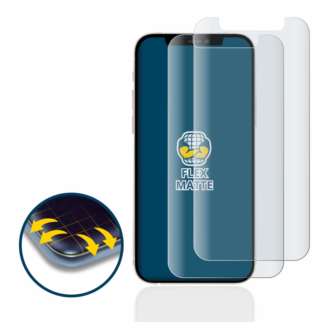 Imagen del dispositivo Apple iPhone 12 mini con una amplia variedad de protectores de pantalla.