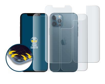 Immagine del dispositivo Apple iPhone 12 Pro Max (Fronte+Retro) con un'ampia varietà di protezioni per lo schermo.