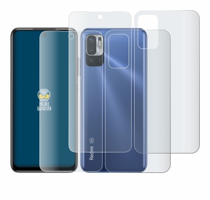 Image de l'appareil Xiaomi Redmi Note 10 5G (Avant+Arrière) avec une grande variété de protections d'écran.