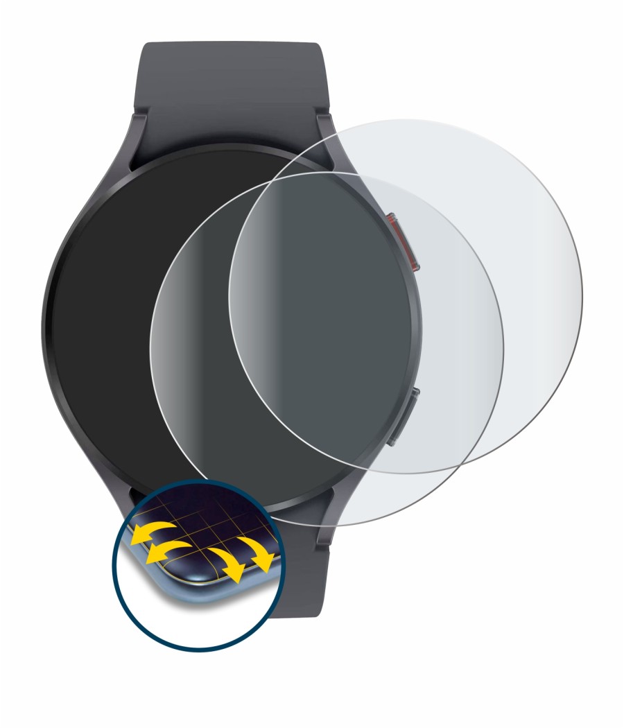 Image of the device Samsung Galaxy Watch 5 (44mm) with a wide variety of screen protectors.