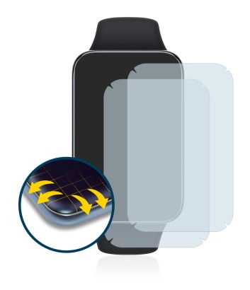 Image of the device Xiaomi Smart Band 7 Pro with a wide variety of screen protectors.