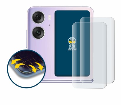 Image de l'appareil Oppo Find N2 Flip (Affichage arrière) avec une grande variété de protections d'écran.